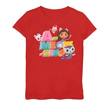 Girls 7-16 Gabby's Dollhouse "A-Meow-Zing" Graphic Tee