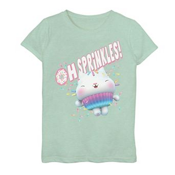 Girls 7-16 Gabby's Dollhouse Cakey Cat "Oh Sprinkles!" Graphic Tee