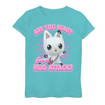 Girls 7-16 Gabby's Dollhouse Pandy Paws "Hug Attack" Graphic Tee