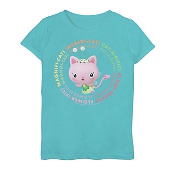 Girls 7-16 Gabby's Dollhouse Kitty Fairy Sayings Graphic Tee