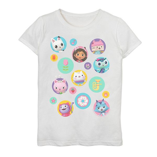 Girls 716 Gabby's Dollhouse Icons Graphic Tee