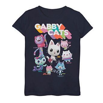 Girls 7-16 Gabby's Dollhouse Gabby Cats Graphic Tee