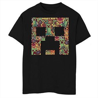 Boys 8-20 Minecraft Creeper Big Head Graphic Tee