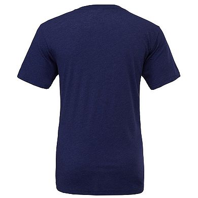 Canvas Mens Triblend Crew Neck Plain Short Sleeve T-Shirt