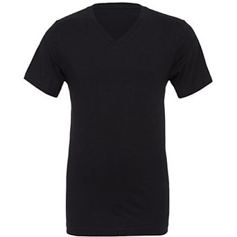 Canvas Mens Jersey Short Sleeve V-Neck T-Shirt