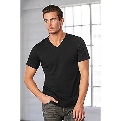 Canvas Mens Jersey Short Sleeve V-Neck T-Shirt