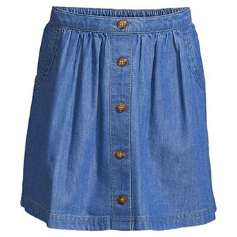 Girls 2-20 Lands' End Chambray Twirl Skirt