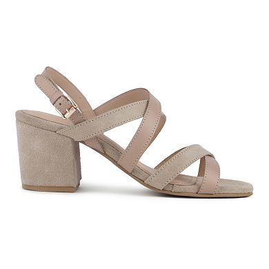 Rag & Co Mon-Lapin Women's Suede Dress Sandals
