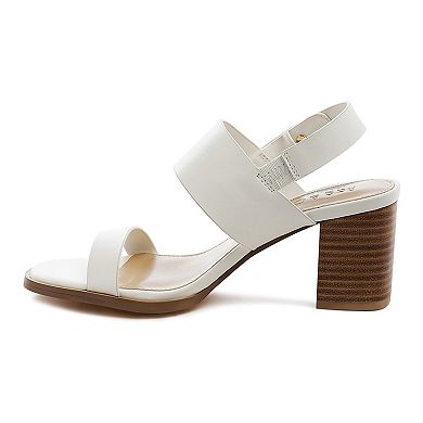 Rag & Co Gertrude Women's Leather Block Heel Sandals