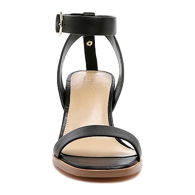 Rag & Co Dolph Block Heeled Women's Leather Dress Sandals