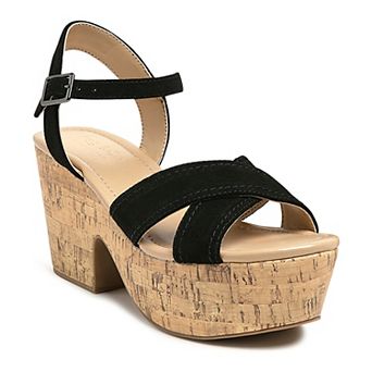 Rag & Co Ulla Women's Suede Platform Sandals