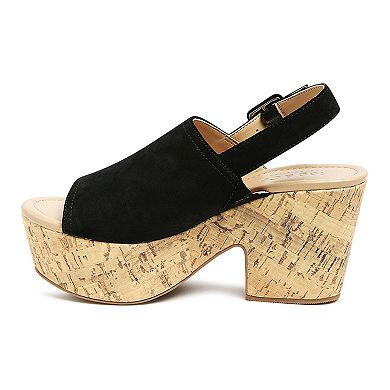 Rag & Co Vendela Women's Suede Platform Sandals