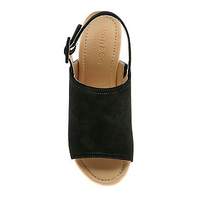 Rag & Co Vendela Women's Suede Platform Sandals