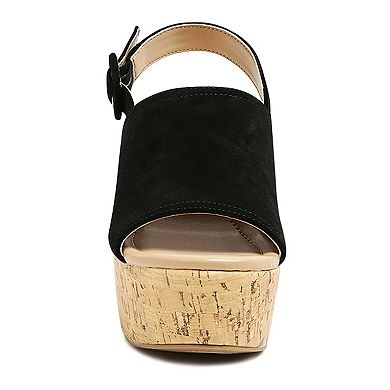 Rag & Co Vendela Women's Suede Platform Sandals