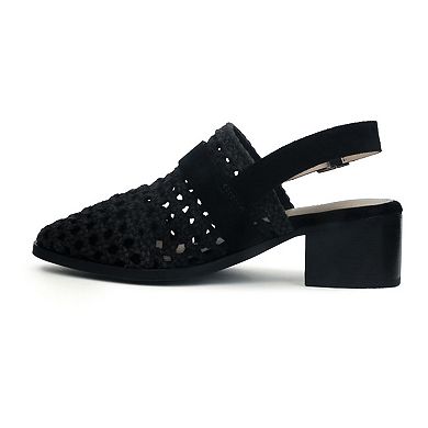 Rag & Co Rosalie Women's Suede Block Heeled Sandals