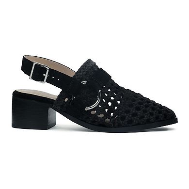 Rag & Co Rosalie Women's Suede Block Heeled Sandals