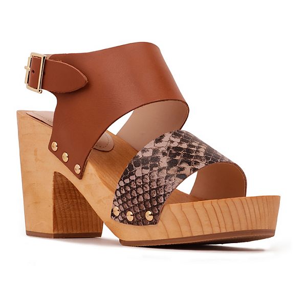 Rag & Co Samara Women's Leather Heeled Sandals