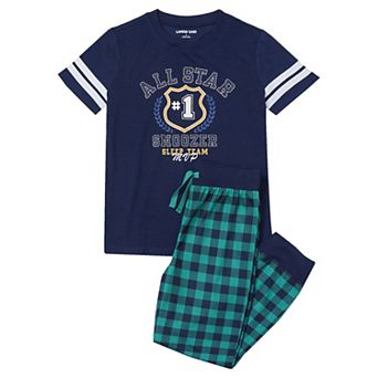 Kids 2-20 Lands' End Graphic Tee & Jogger Bottoms Pajama Set