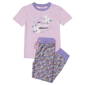 Kids 2-20 Lands' End Graphic Tee & Jogger Bottoms Pajama Set