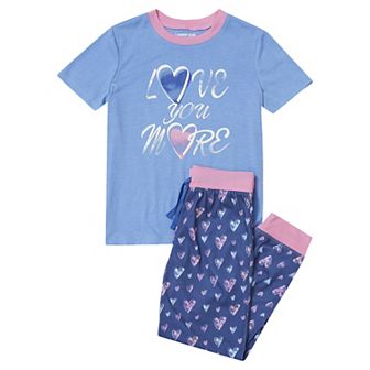 Kids 2-20 Lands' End Graphic Tee & Jogger Bottoms Pajama Set