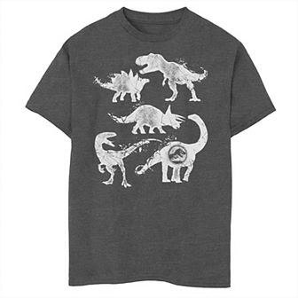 Boys 8-20 Jurassic World Two Dino Cracked Silhouettes Graphic Tee