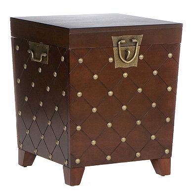 Nailhead Trunk End Table