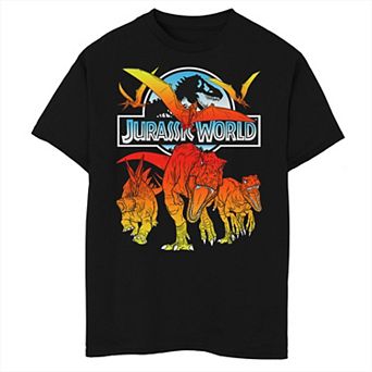 Boys 8-20 Jurassic World Gradient Dinosaur Chase Graphic Tee