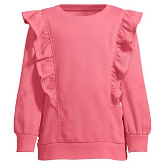 Girls 2-20 Lands' End Ruffle Sweatshirt in Regular & Plus