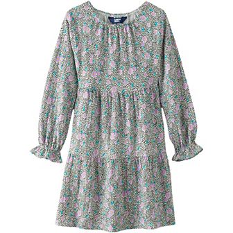 Girls 2-20 Lands' End Velvet Dress