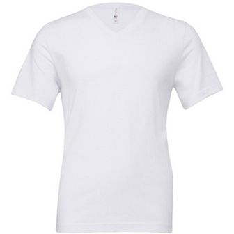 Canvas Mens Jersey Short Sleeve V-Neck T-Shirt