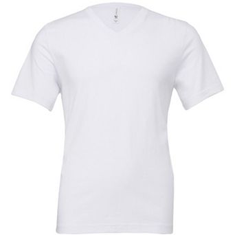 Canvas Mens Jersey Short Sleeve V-Neck T-Shirt