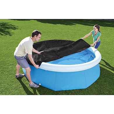 Bestway 58032E 8 Foot Round PVC Pool Cover for Above Ground Fast Set Pools