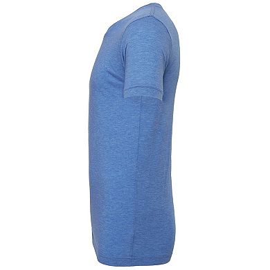 Canvas Mens Triblend Crew Neck Plain Short Sleeve T-Shirt