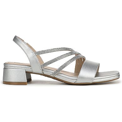 LifeStride Joy Women's Slingback Rhinestone Heels
