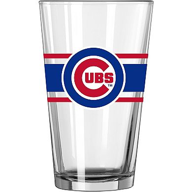 Chicago Cubs 16oz. Stripe Pint Glass