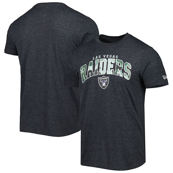 Men's New Era Heathered Black Las Vegas Raiders Training