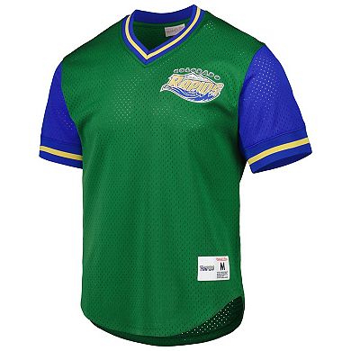 Men's Mitchell & Ness Green Colorado Rapids Mesh V-Neck T-Shirt