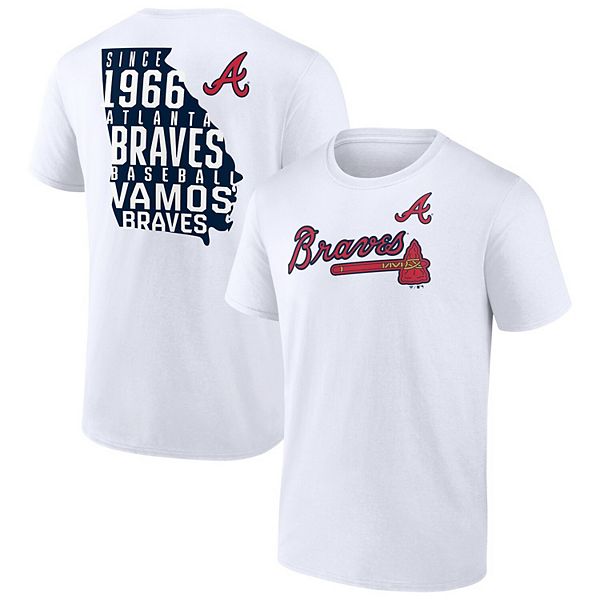 Men's Fanatics Branded White Atlanta Braves Hometown Hot Shot T-Shirt