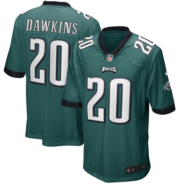 Nike Brian Dawkins Philadelphia Eagles Midnight Green Game Retired Player Jersey Size: Medium