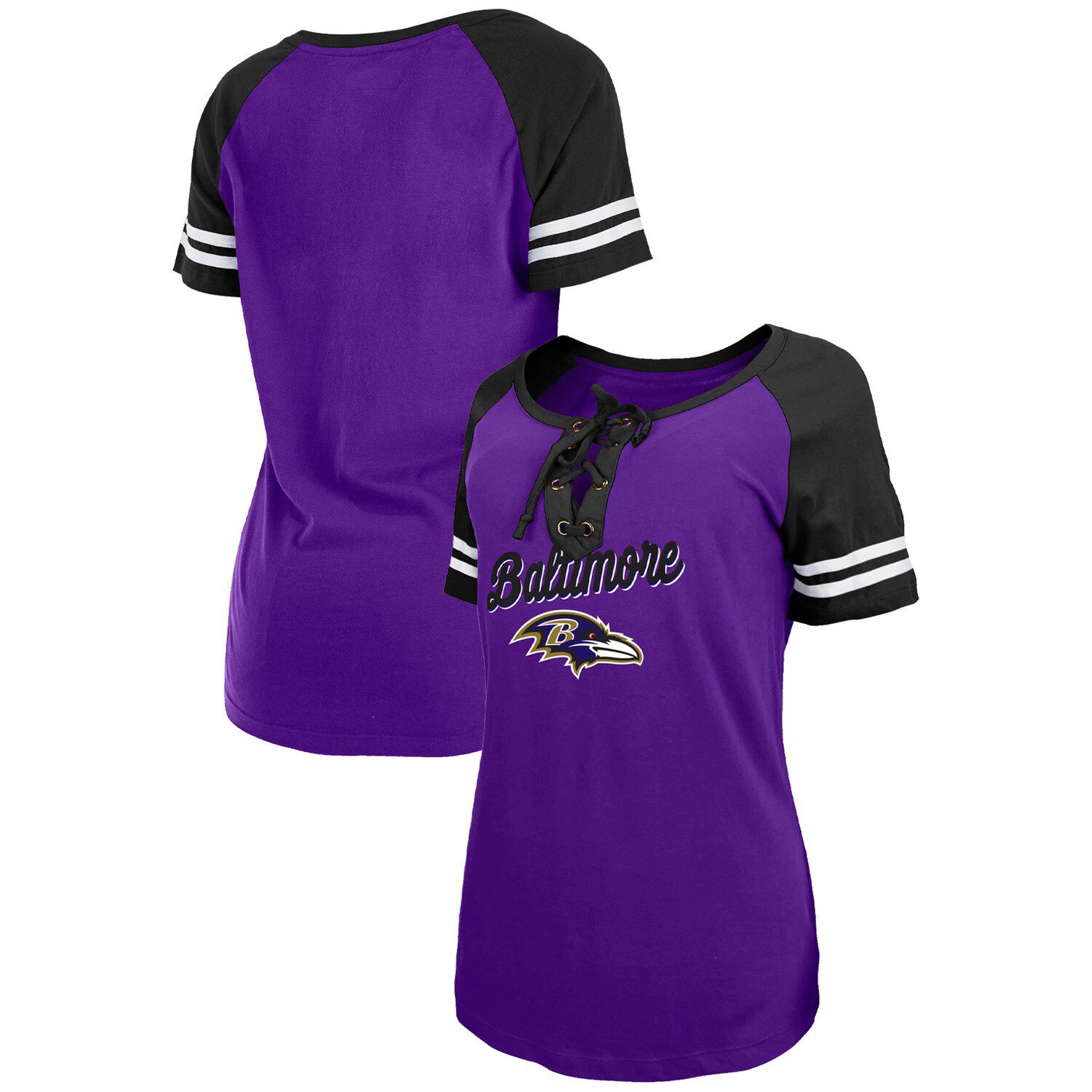 Fanatics Men's Lamar Jackson Purple Baltimore Ravens Player Icon Name and  Number T-shirt