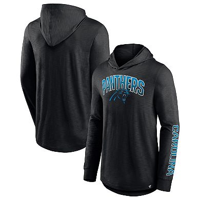 Men's Fanatics Branded Black Carolina Panthers Front Runner Pullover Hoodie