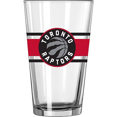 Toronto Raptors 16oz. Stripe Pint Glass