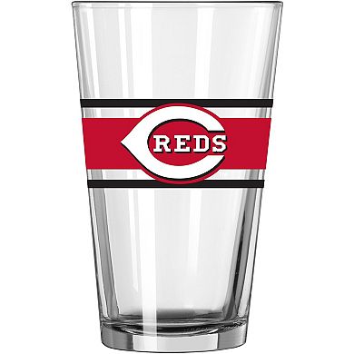 Cincinnati Reds 16oz. Stripe Pint Glass