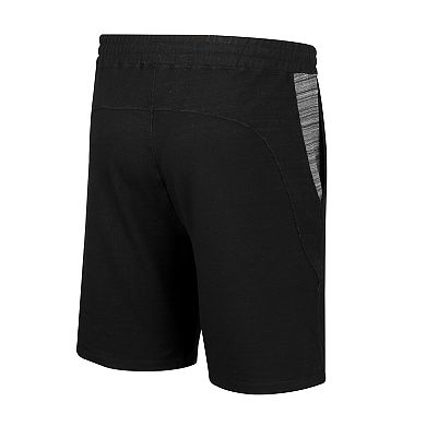 Men's Colosseum Black Virginia Tech Hokies Wild Party Tri-Blend Shorts