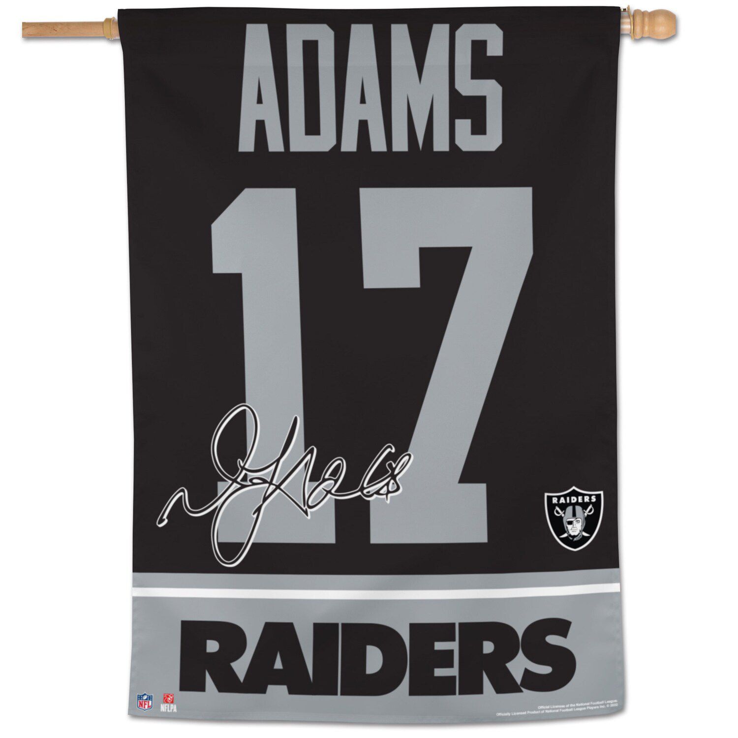 WinCraft Las Vegas Raiders 3' x 5' One-Sided Deluxe Personalized Flag