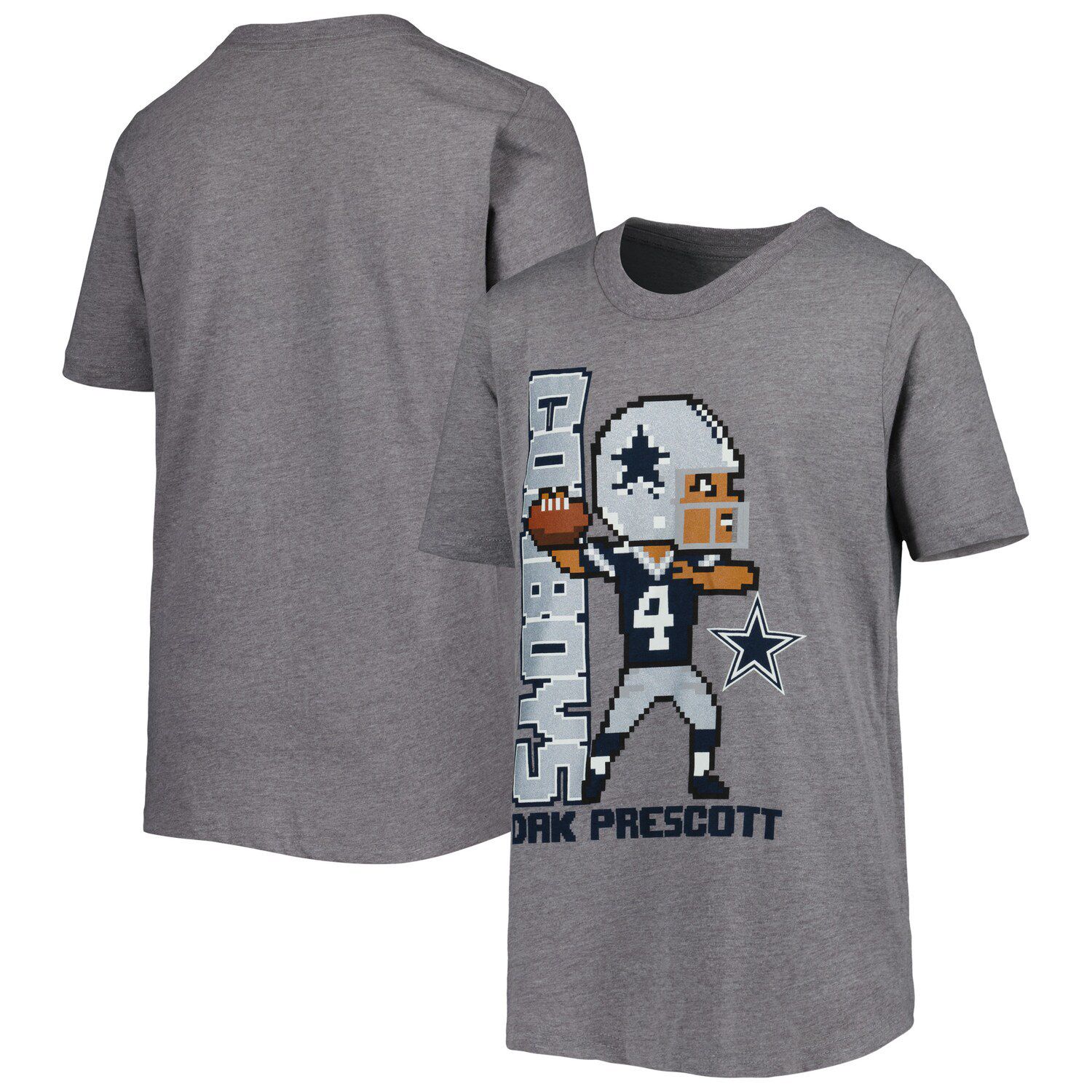 Youth Dak Prescott Navy Dallas Cowboys Fast Track V-Neck Tank Top