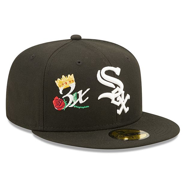 BLACK CHICAGO WHITE SOX 3X WORLD SERIES CHAMPIONS NEW ERA SHORT