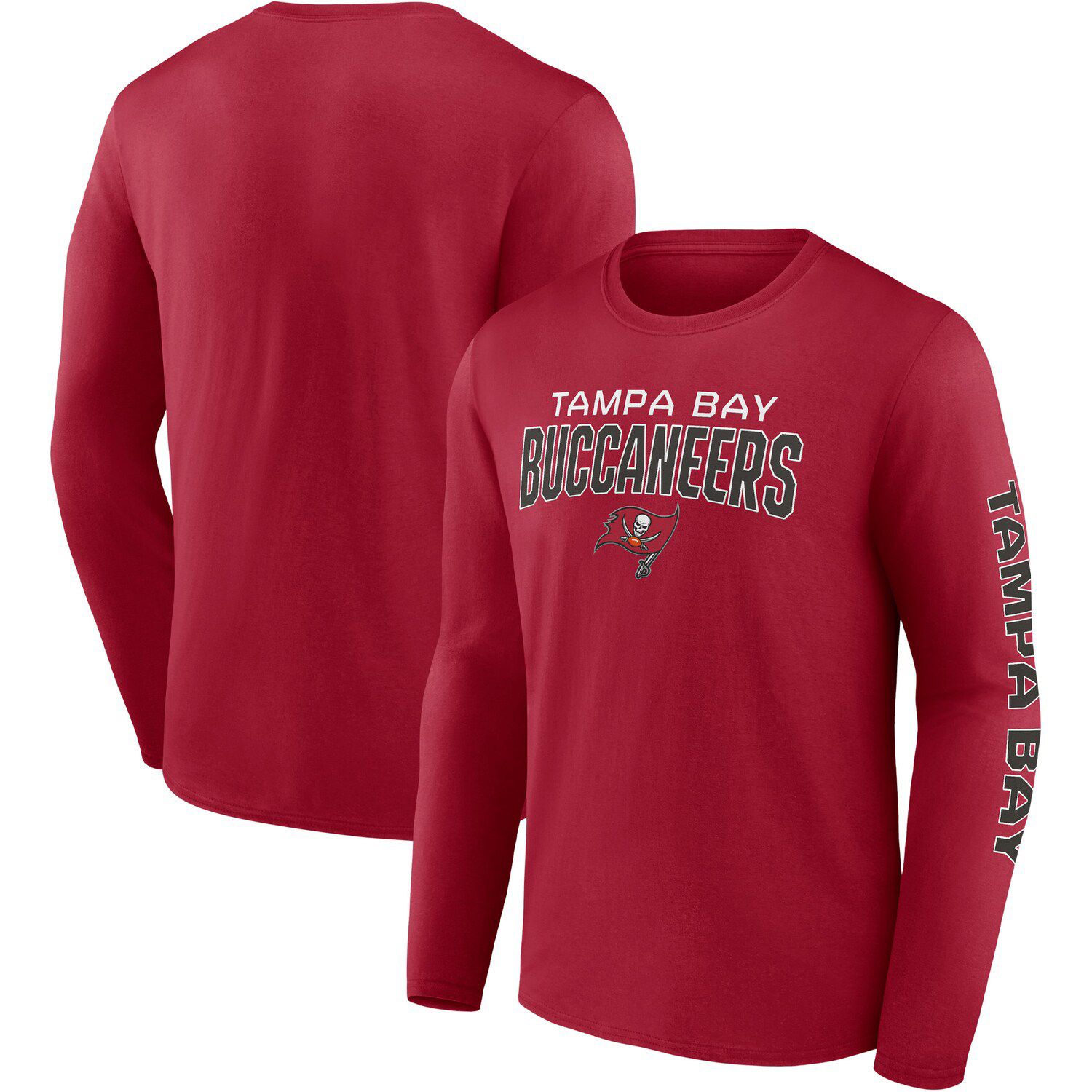 Starter Men's Red Tampa Bay Buccaneers Halftime Long Sleeve T-Shirt