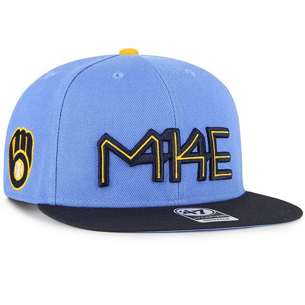 47 Milwaukee Brewers Light Blue MLB City Connect Bucket Hat