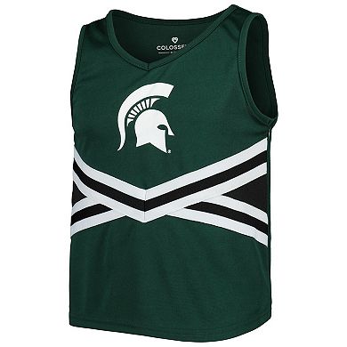 Girls Youth Colosseum Green Michigan State Spartans Carousel Cheerleader Set